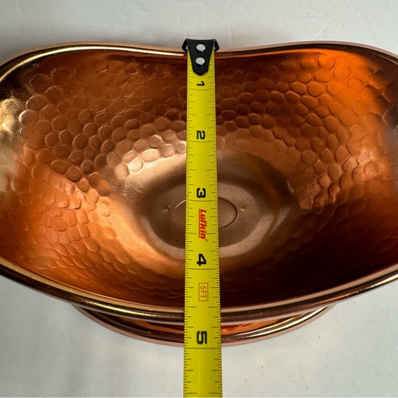Decorative Copper Hammered Planter or decor by Tele-flora 
Approx. 8”x 4.5 “ - Picture 4 of 13